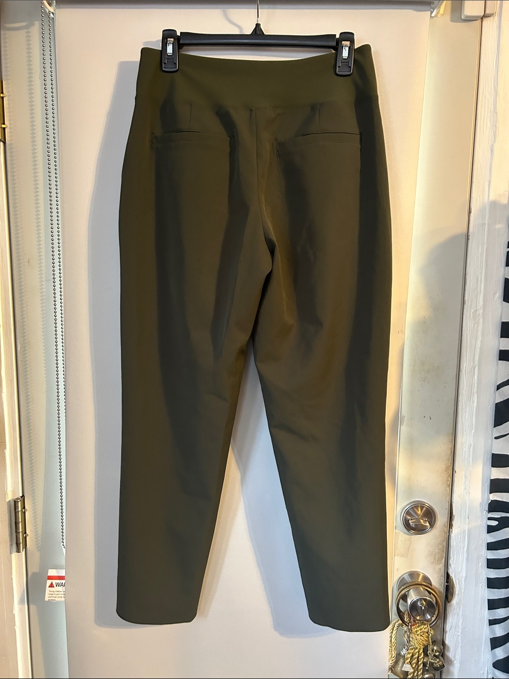 Athleta Olive Green High Rise Tapered Ankle Pants - Picture 2 of 6